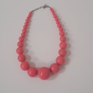 Pink beaded necklace